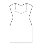 Pattern: Dress with Separately Cut Cups, Pattern, Corset Academy